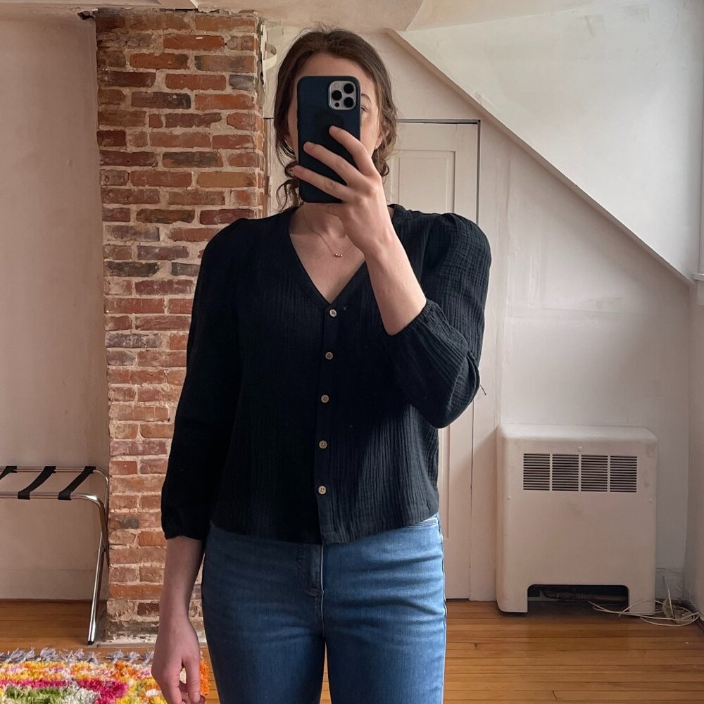 Marine Layer Colette Top Black